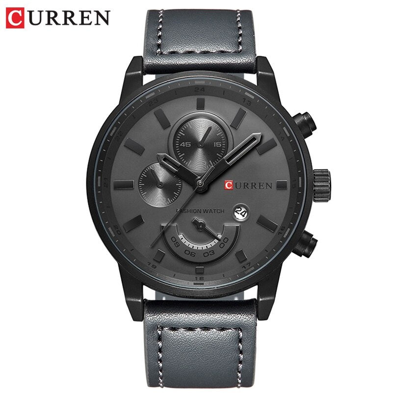 YSYH Quartz Watch Men Luxury Leather Casual Sport Clock Men Wristwatches