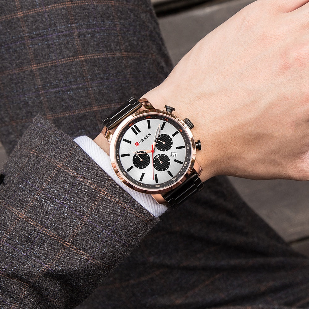 Luxury Men's Watches Date Clock Male Sports Timing Watches YSYH Mens Quartz Casual WristWatch