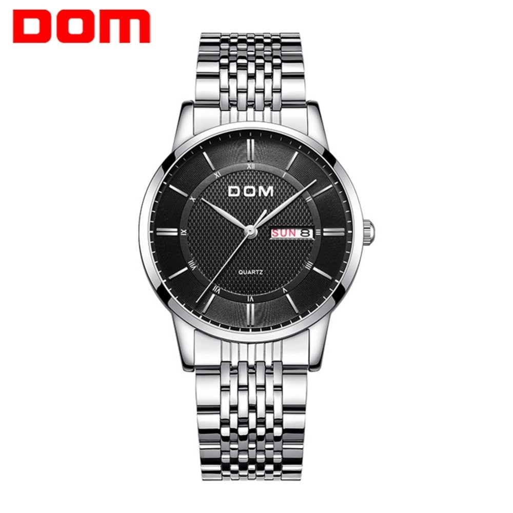 YSYH Men's Watches Ultra-thin Business Casual Leather Wrist Watch Calendar Display Waterproof Multi-function Quartz Clock
