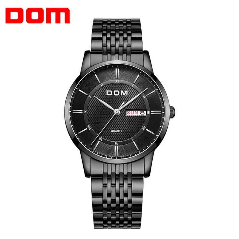 YSYH Men's Watches Ultra-thin Business Casual Leather Wrist Watch Calendar Display Waterproof Multi-function Quartz Clock