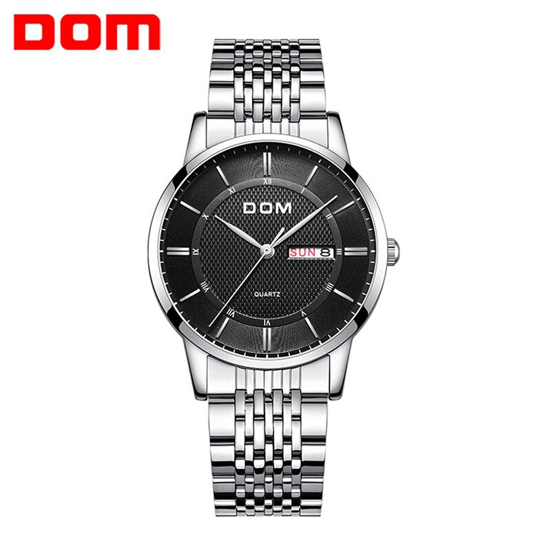 YSYH Men's Watches Ultra-thin Business Casual Leather Wrist Watch Calendar Display Waterproof Multi-function Quartz Clock