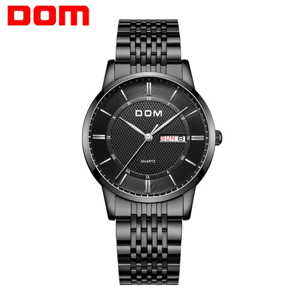 YSYH Men's Watches Ultra-thin Business Casual Leather Wrist Watch Calendar Display Waterproof Multi-function Quartz Clock