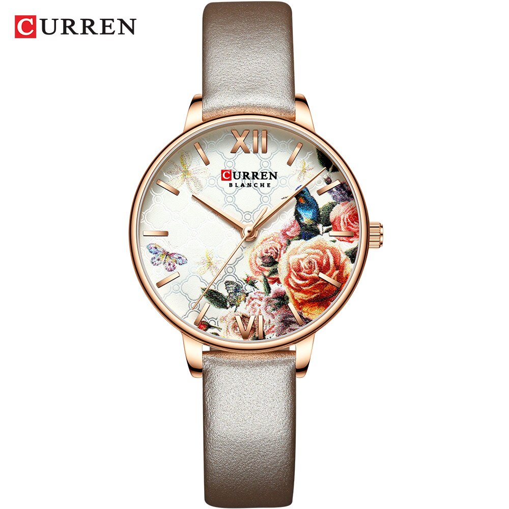 YSYH Fashion Trend Flower Leather Watches Classic Black Wristwatch Female Clock Ladies Quartz Watch relogios feminino