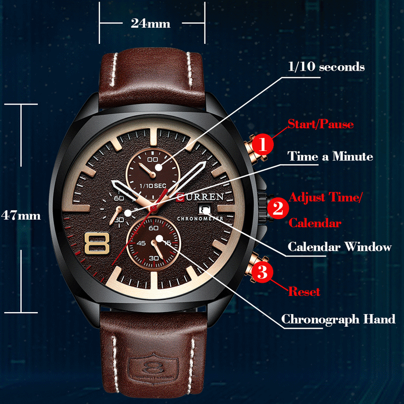 YSYH Military Analog Quartz Watch Men's Sport Wristwatch