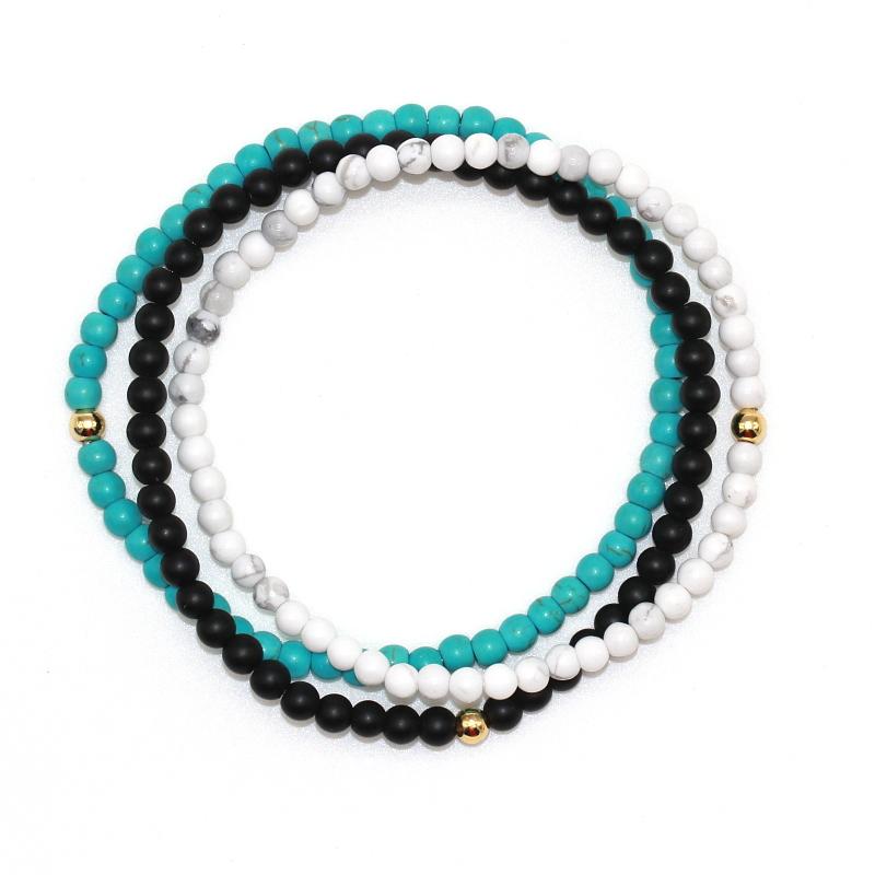 Tiger Eye Turquoises Volcano Lava Bracelet-Bracelet-Rossny