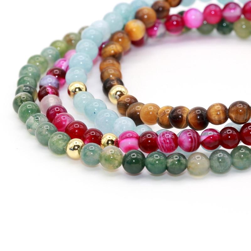 Tiger Eye Turquoises Volcano Lava Bracelet-Bracelet-Rossny