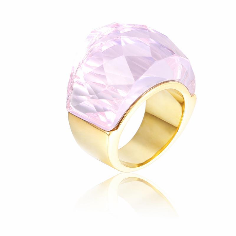 Rossny Bohemia Crystal Wedding Rings For Women Silver Stainless Steel Engagement Jewelry-Rings-Rossny