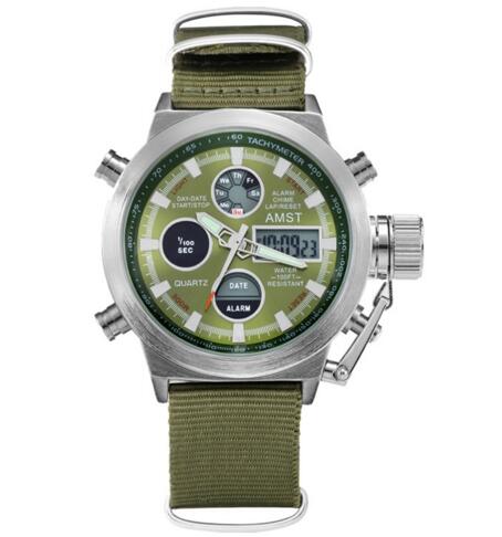 YSYH Wrangler Series Men's Watch 50 Meter Dive Leather Strap Military Watch Men's Waterproof Sports Quartz Alarm Clock New