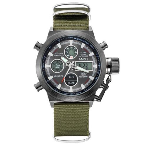 YSYH Wrangler Series Men's Watch 50 Meter Dive Leather Strap Military Watch Men's Waterproof Sports Quartz Alarm Clock New