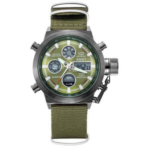 YSYH Wrangler Series Men's Watch 50 Meter Dive Leather Strap Military Watch Men's Waterproof Sports Quartz Alarm Clock New