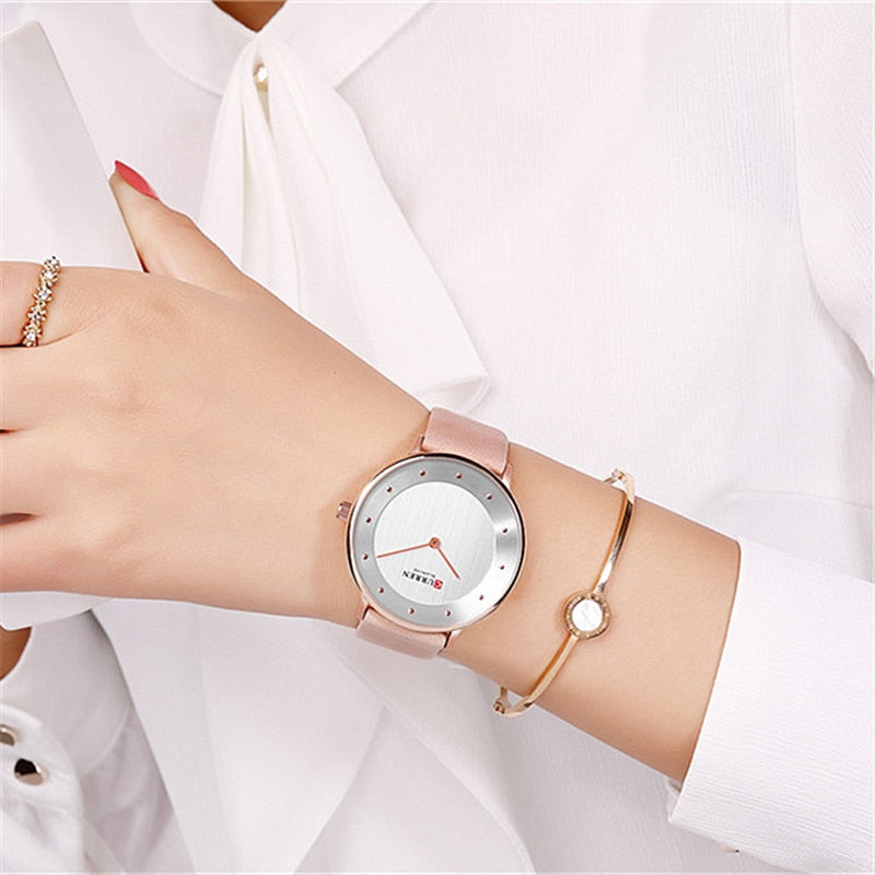 YSYH Beautiful Women's Quartz Watches Slim Fashion Leather Ladies Wrist Watch Reloj Mujer Female Clock Gifts For Women
