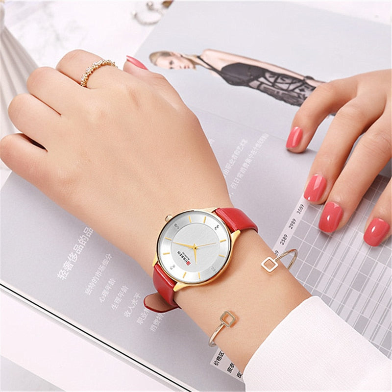YSYH Brand Diamond Women's Watch Simple Slim Quartz Leather Wristwatch For Women Fashion Dress Ladies Clock Montre femme