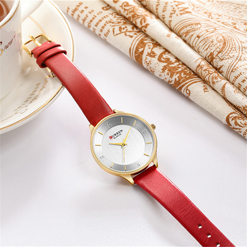 YSYH Brand Diamond Women's Watch Simple Slim Quartz Leather Wristwatch For Women Fashion Dress Ladies Clock Montre femme