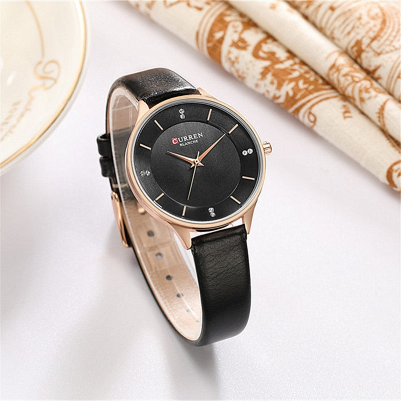YSYH Brand Watch Women Fashion Leather Quatz Wristwatch For Womens Girls Diamond Dial 30M Waterproof Female Clock bayan saat