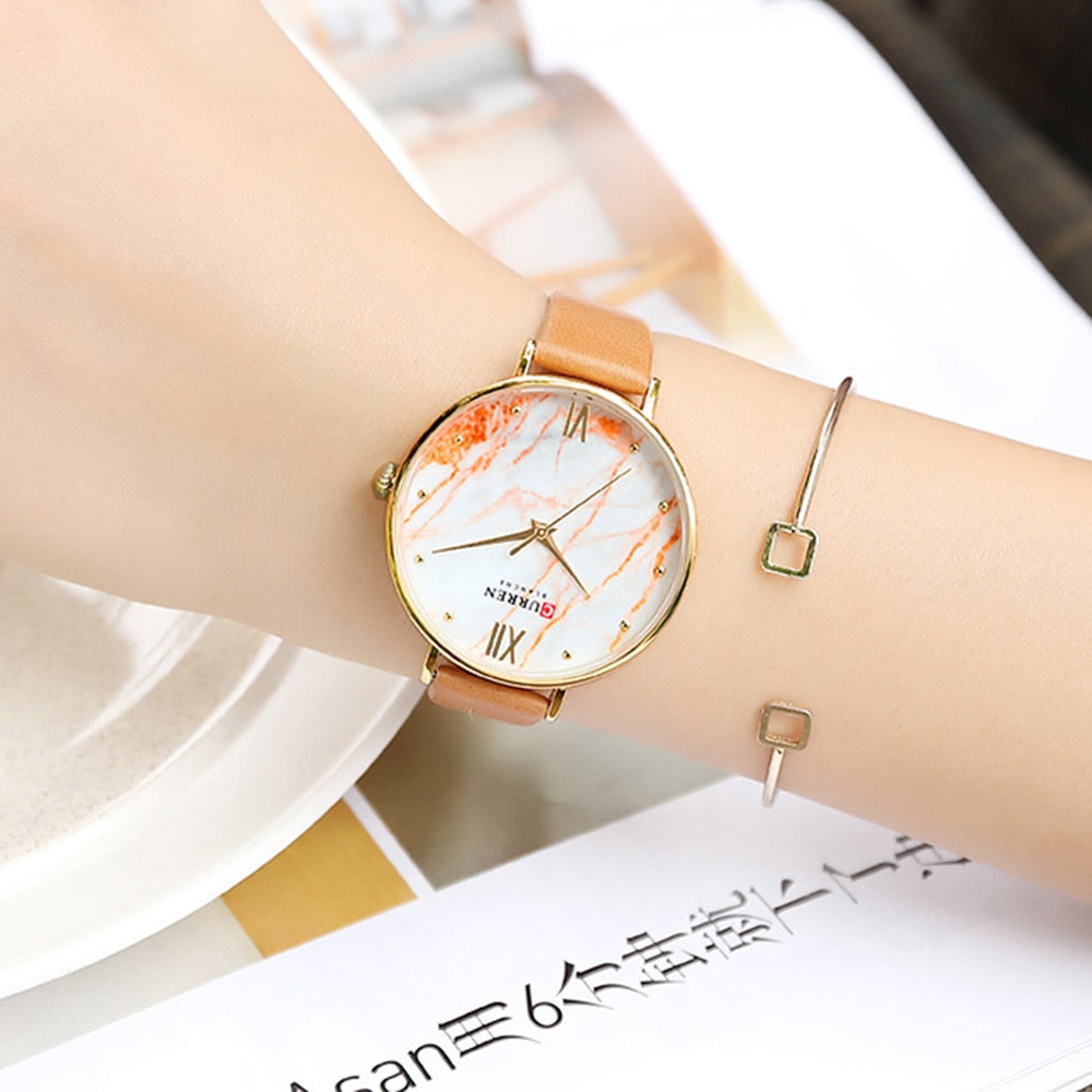 YSYH Creative Colorful Watches for Women Casual Analogue Quartz Leather Wristwatch Ladies Style Watch bayan kol saati