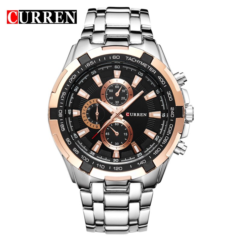 YSYH Men Watches Analog Sport Clock Full Steel Waterproof Wrist Watch For Men Male Clock