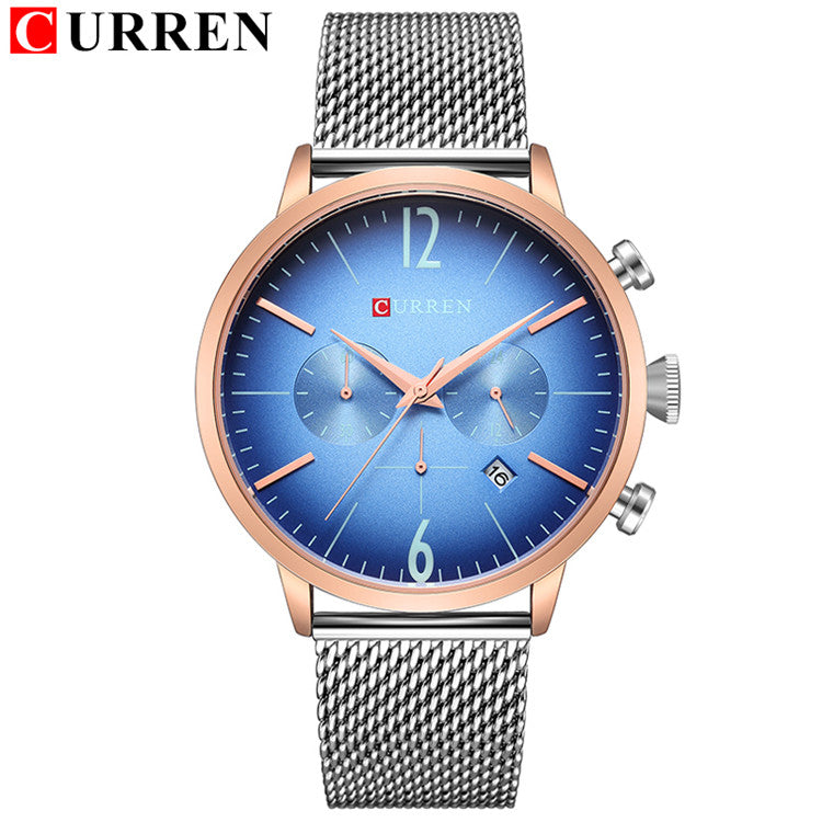YSYH Hot Sport Men Watches Luxury erkek kol saati Quartz Wrist Watch Chronograph Steel Band Clock