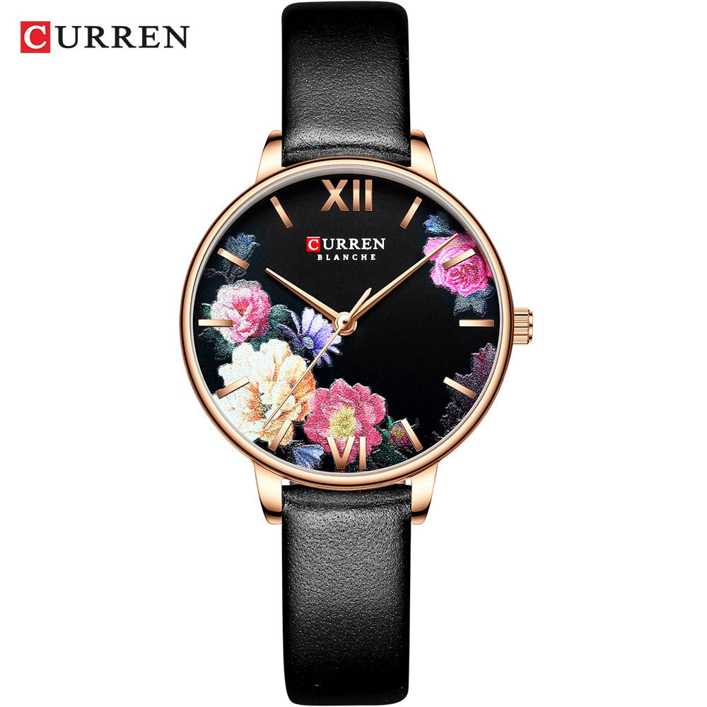 YSYH Leather Strap Watches Women's Quartz Watch Beautiful Pink Wristwatches Ladies Clock Female Fashion Design Charming Watch
