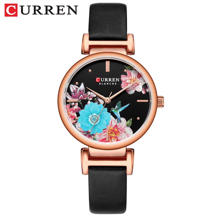 YSYH Leather Women Watch Summer Quartz Ladies Wristwatch Relojes Female Clock Fashion Flower Dial Reloj Mujer