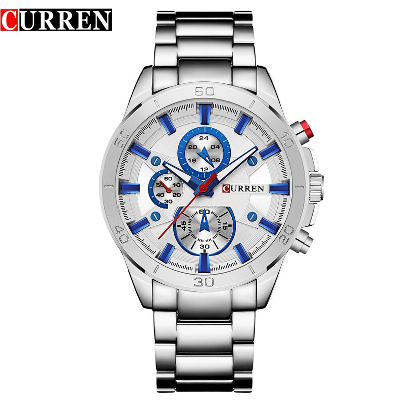 YSYH Men Watches Luxury Men Military Wristwatches Full Steel Men Sports Watch Waterproof Montre