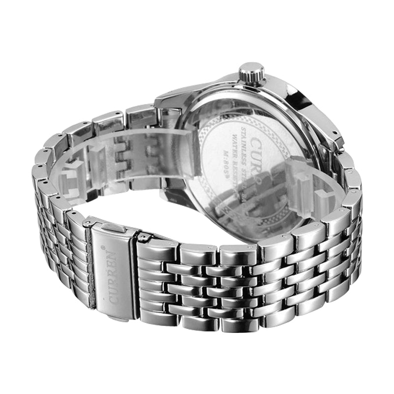 YSYH New Watches Fashion Simple style Calendar Casual Business Men Wristwatch Full Steel Quartz Male Clock Waterproof Watch