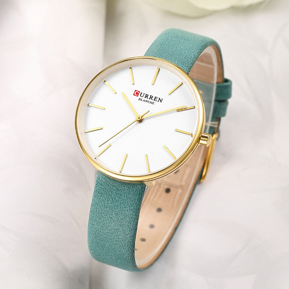 YSYH Simple Leather Analog Quartz Women's Watch Montre Femme Clock Dress Ladies Wrist Watches Female Fashion Casual Clock