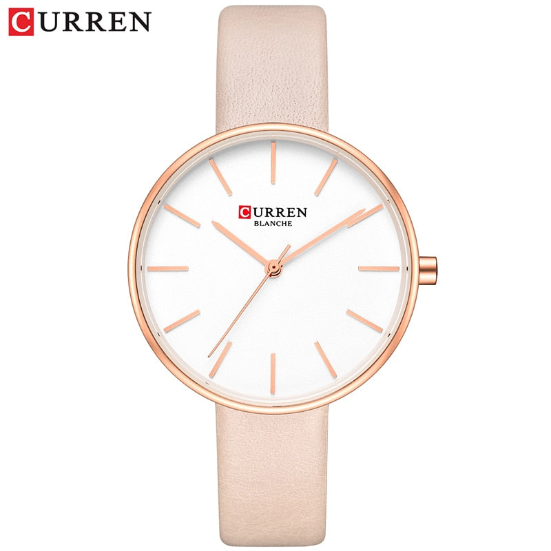 YSYH Simple Leather Analog Quartz Women's Watch Montre Femme Clock Dress Ladies Wrist Watches Female Fashion Casual Clock