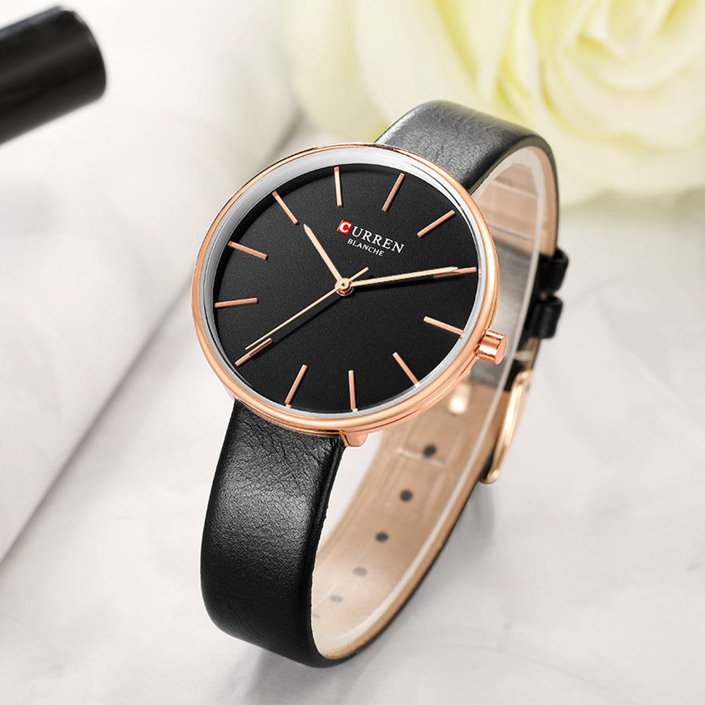 YSYH Simple Leather Analog Quartz Women's Watch Montre Femme Clock Dress Ladies Wrist Watches Female Fashion Casual Clock