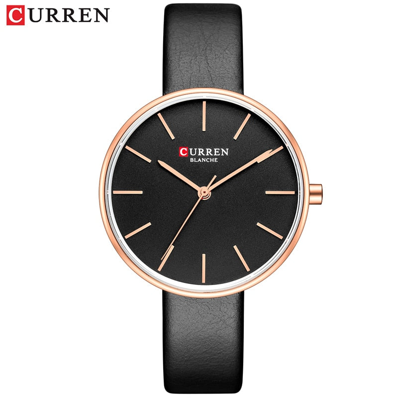 YSYH Simple Leather Analog Quartz Women's Watch Montre Femme Clock Dress Ladies Wrist Watches Female Fashion Casual Clock