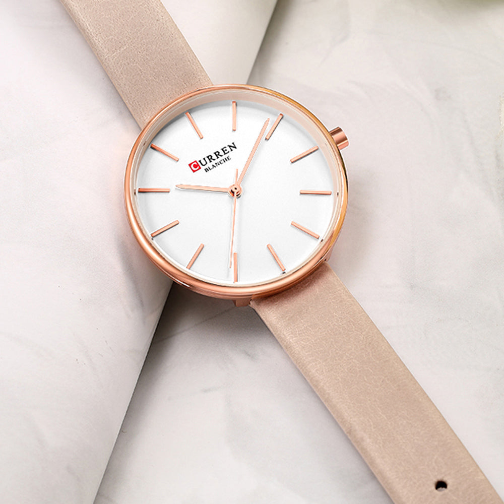 YSYH Simple Leather Analog Quartz Women's Watch Montre Femme Clock Dress Ladies Wrist Watches Female Fashion Casual Clock