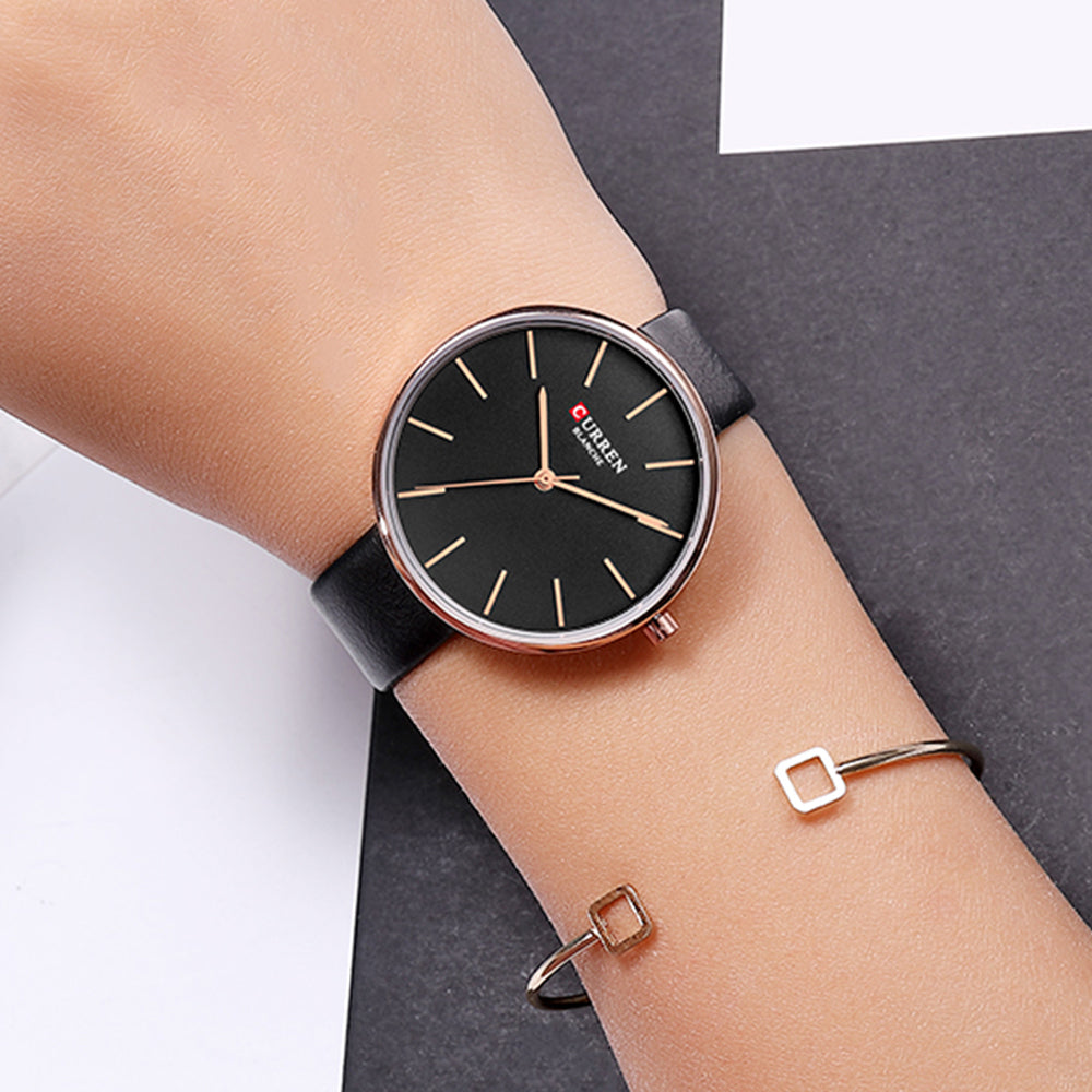 YSYH Simple Leather Analog Quartz Women's Watch Montre Femme Clock Dress Ladies Wrist Watches Female Fashion Casual Clock