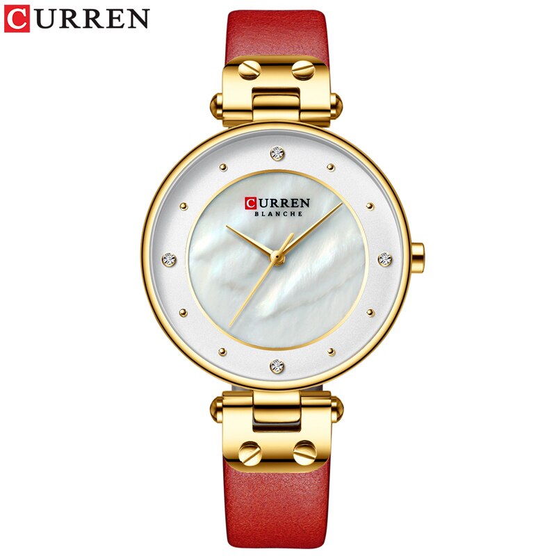 YSYH Simple Rhinestones Charming Watch for Ladies Quartz Watches Leather Strap Clock Female Wristwatch Dress Women's Watch