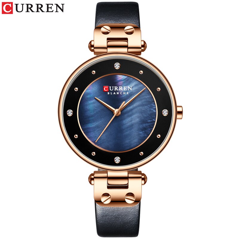 YSYH Simple Rhinestones Charming Watch for Ladies Quartz Watches Leather Strap Clock Female Wristwatch Dress Women's Watch