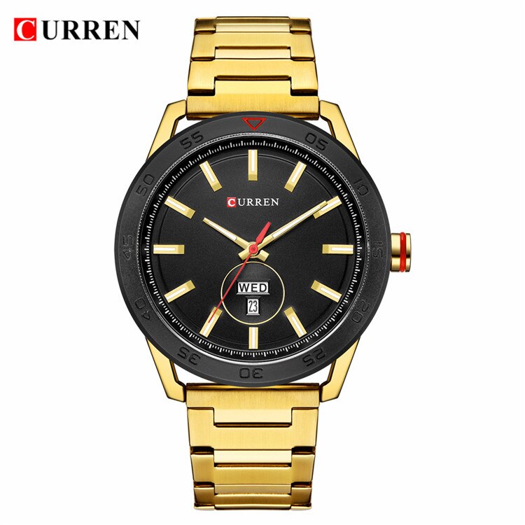YSYH Luxury Watches Mens Casual Quartz Watch Male Clock Stainless Steel Band Waterproof Wristwatch with Week