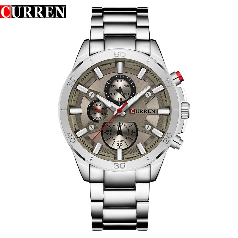 YSYH Analog Military Sports Full Steel Waterproof Wrist Watch Male Clock Reloj Hombre