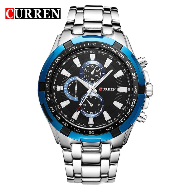YSYH Watches Men Luxury &Casual Quartz Male Wristwatches Classic Analog Sports Steel Band Clock Relojes