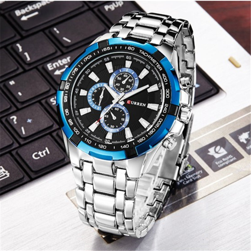 YSYH Watches Men Luxury &Casual Quartz Male Wristwatches Classic Analog Sports Steel Band Clock Relojes