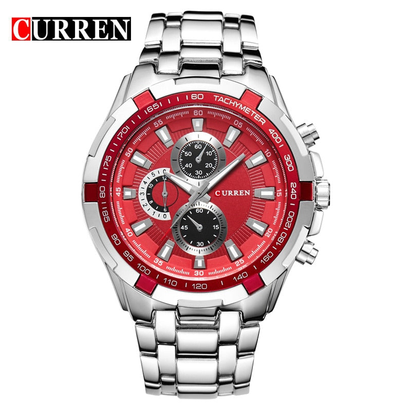 YSYH Watches Men Luxury &Casual Quartz Male Wristwatches Classic Analog Sports Steel Band Clock Relojes