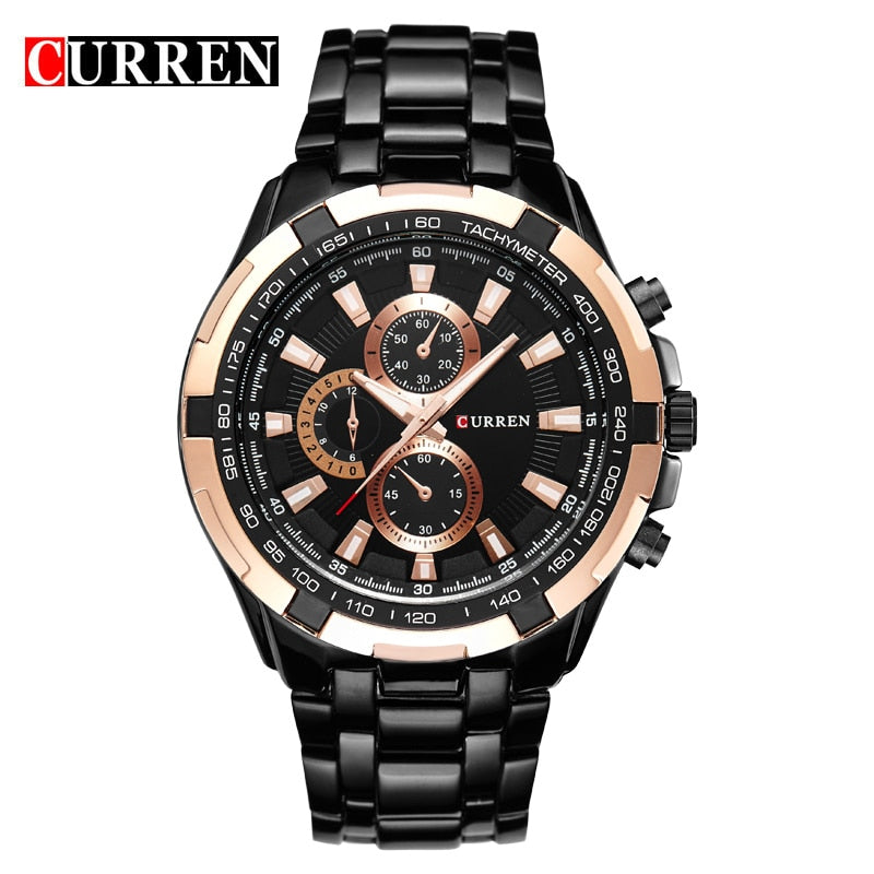 YSYH Watches Men Luxury &Casual Quartz Male Wristwatches Classic Analog Sports Steel Band Clock Relojes