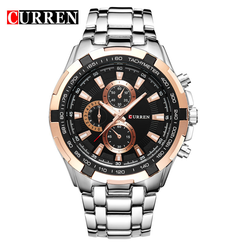 YSYH Watches Men Luxury &Casual Quartz Male Wristwatches Classic Analog Sports Steel Band Clock Relojes