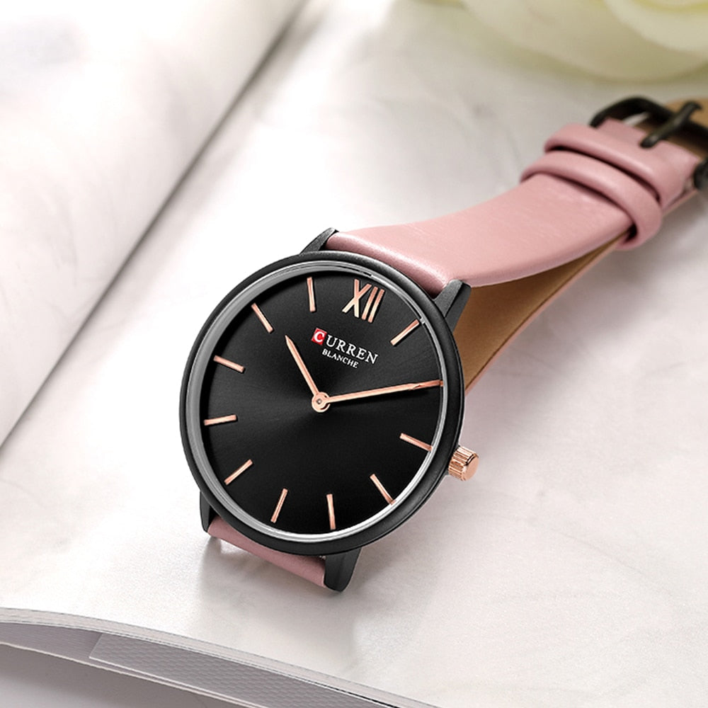 YSYH Women Watches Pink Analog Quartz Clock Female Casual Ladies Wrist Watch Soft Leather Strap Watch relogios feminino
