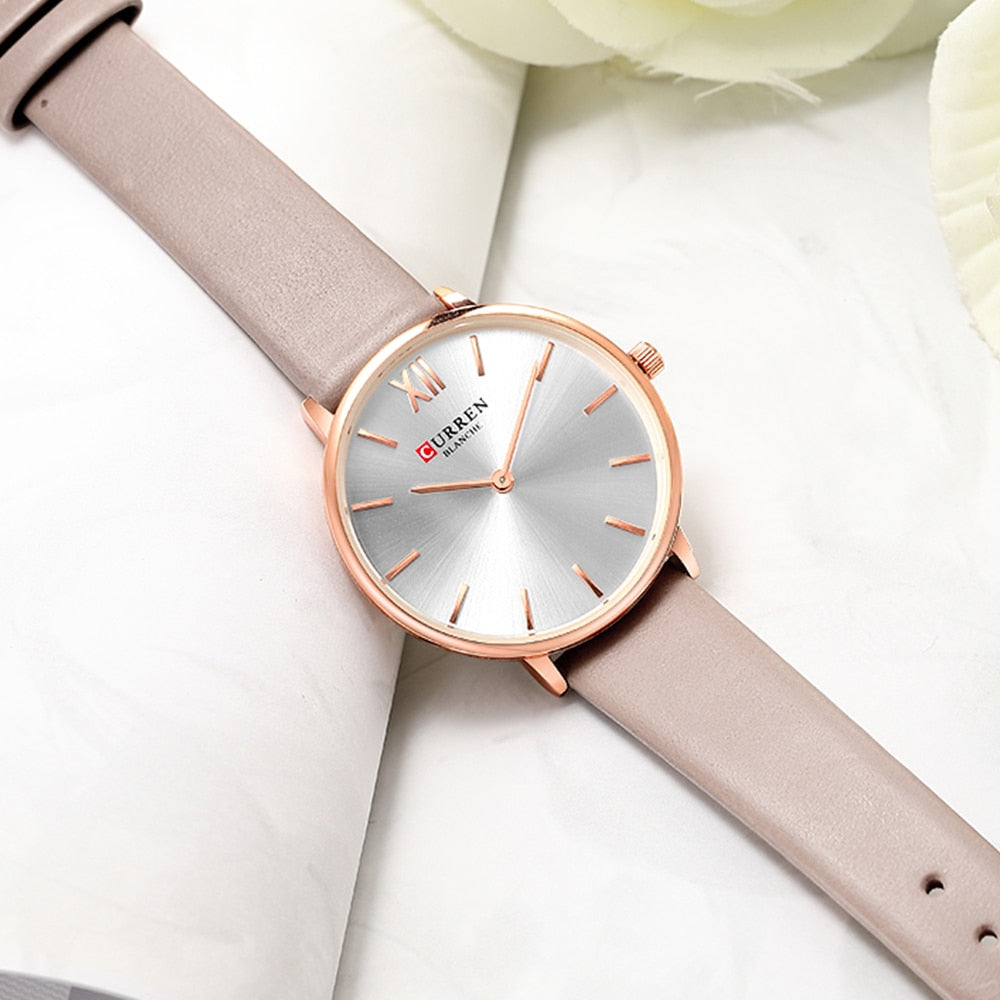 YSYH Women Watches Pink Analog Quartz Clock Female Casual Ladies Wrist Watch Soft Leather Strap Watch relogios feminino