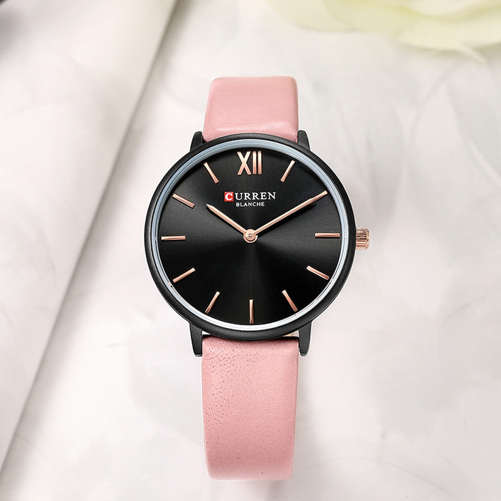 YSYH Women Watches Pink Analog Quartz Clock Female Casual Ladies Wrist Watch Soft Leather Strap Watch relogios feminino