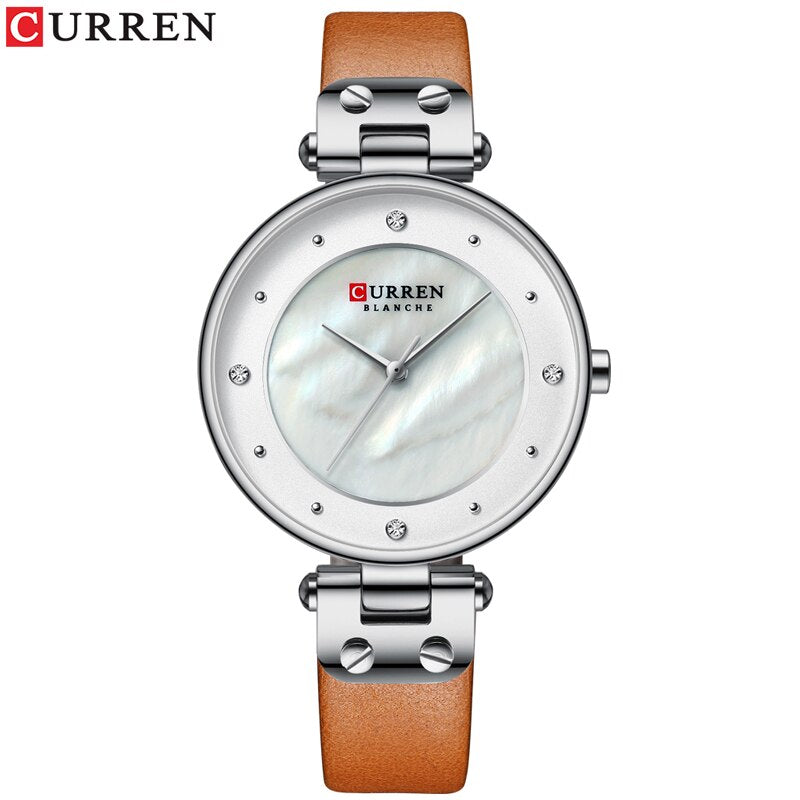 YSYH Women Watches Reloj Mujer Luxury Leather Strap Wristwatch for Women Blue Clock Stylish Quartz Ladies Watch