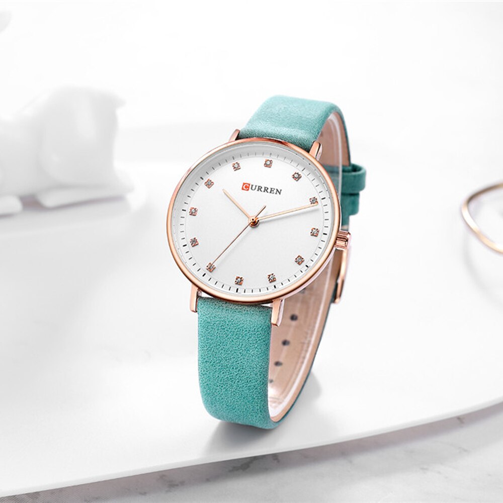 YSYH Womens Watches Charming Rhinestone Analog Quartz Wristwatch with Leather Ladies Gift Watch Female Clock bayan kol saati