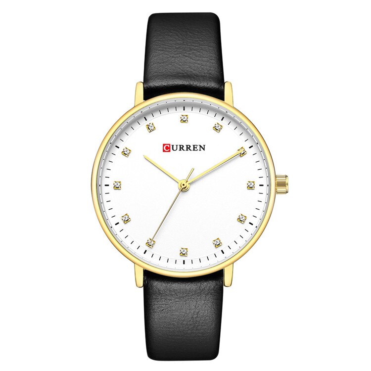 YSYH Womens Watches Charming Rhinestone Analog Quartz Wristwatch with Leather Ladies Gift Watch Female Clock bayan kol saati