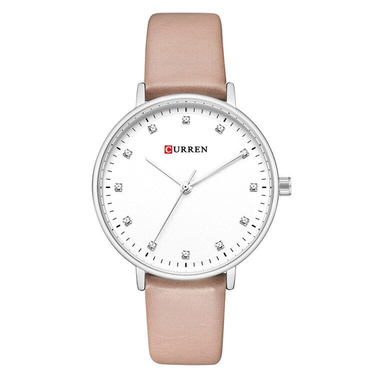 YSYH Womens Watches Charming Rhinestone Analog Quartz Wristwatch with Leather Ladies Gift Watch Female Clock bayan kol saati