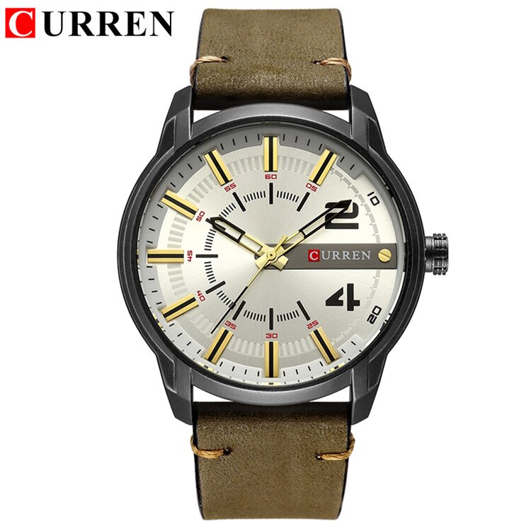 Casual Analog Quartz Wrist Watch YSYH High Quality Leather Strap Man Clock Water Resistant Relojes Hombre
