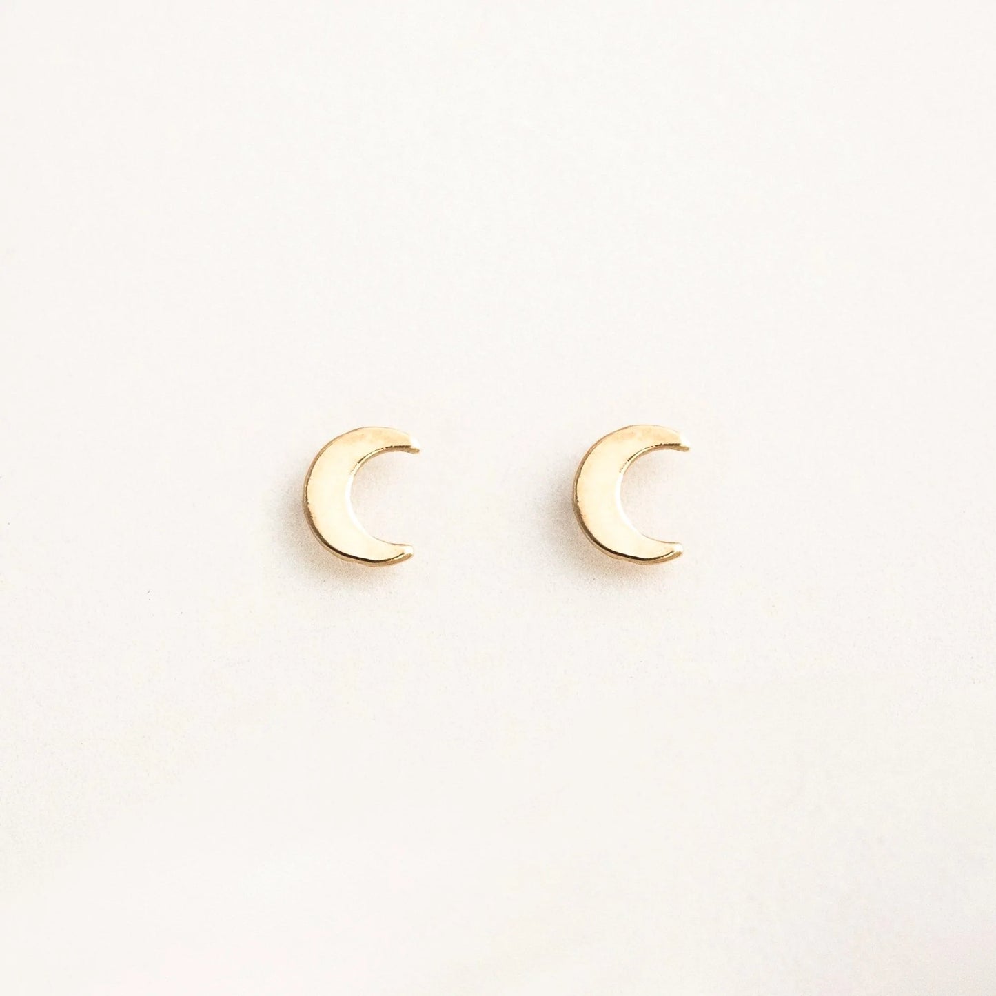 Crescent Moon Stud Earrings