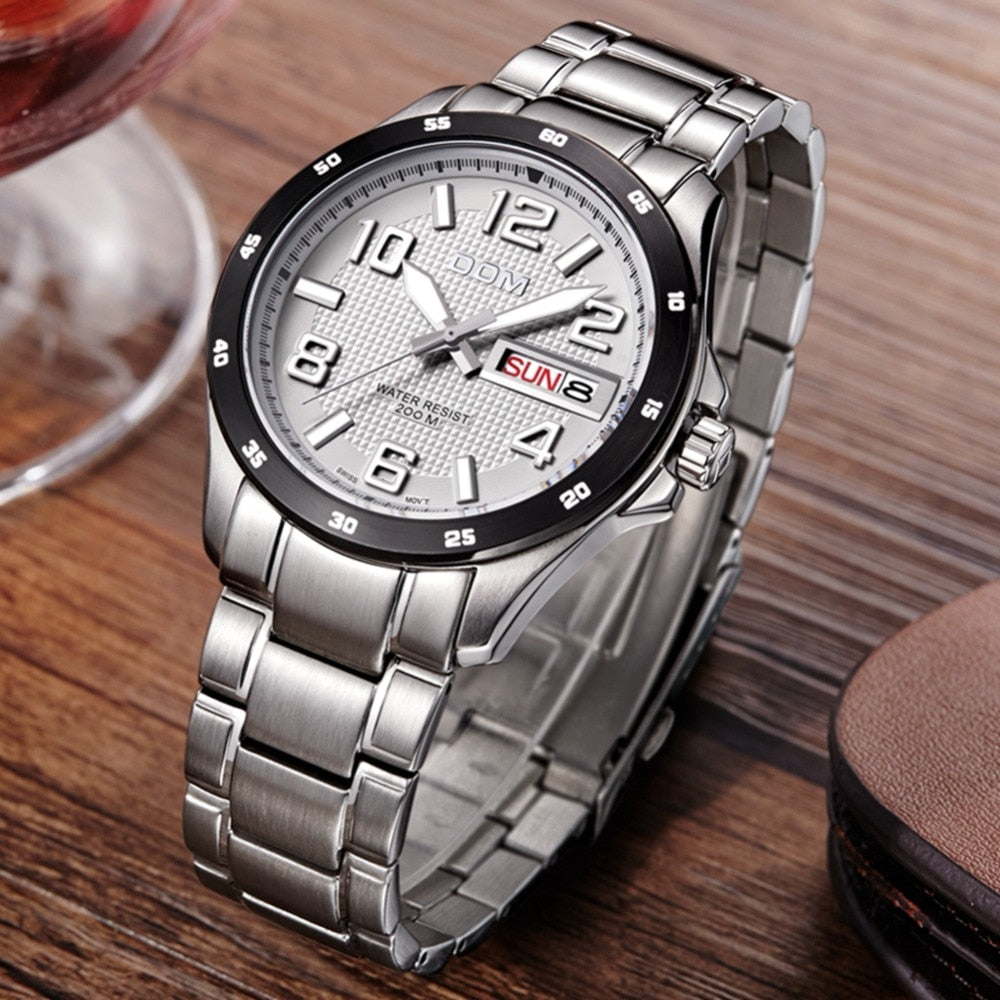 YSYH Men's Casual Quartz Wristwatch Waterproof Reloj Hombre Sport Relogio Masculino